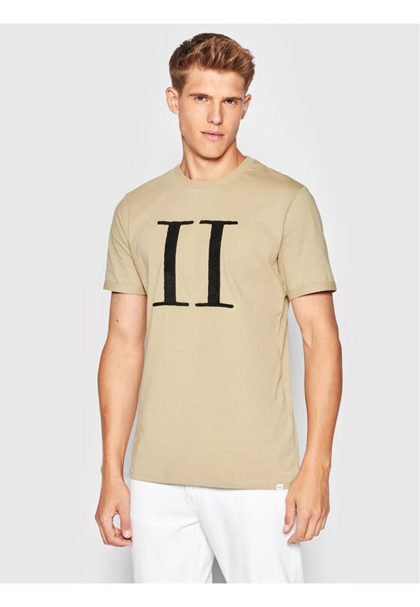 Les Deux T-Shirt Encore Boucle LDM101110 Beżowy Regular Fit. Kolor: beżowy. Materiał: bawełna