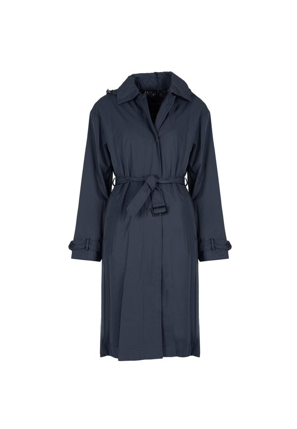 Geox Trencz "Elidia" | W2621S T2676 | Kobieta | Granatowy. Okazja: na co dzień. Kolor: niebieski. Materiał: poliester. Sezon: zima. Styl: elegancki, casual