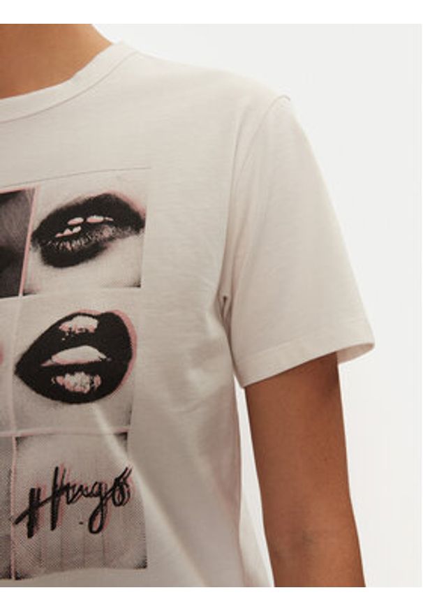 Hugo T-Shirt 50524090 Biały Regular Fit. Kolor: biały. Materiał: bawełna