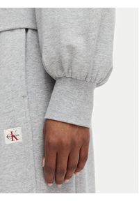 Calvin Klein Bluza LV047C216G Szary Regular Fit. Kolor: szary. Materiał: bawełna #4