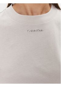 Calvin Klein T-Shirt Metallic Micro Logo T Shirt K20K206967 Beżowy Regular Fit. Kolor: beżowy. Materiał: bawełna #4