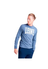 LEONE 1947 APPAREL - Męska koszulka z długim rękawem Leone 1947 Apparel. Kolor: szary, niebieski, wielokolorowy. Materiał: tkanina. Długość rękawa: długi rękaw. Długość: długie. Sport: fitness #1