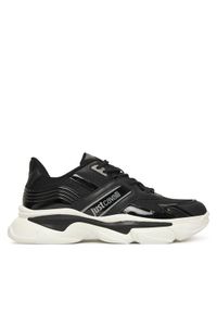 Just Cavalli Sneakersy 79QA3SA1 ZSD34 Czarny. Kolor: czarny. Materiał: materiał