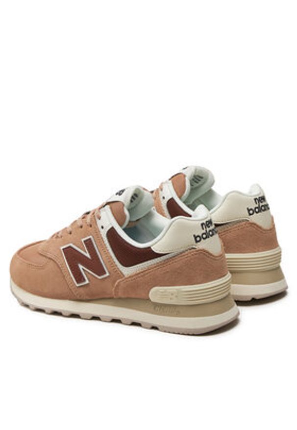 New Balance Sneakersy WL574DO2 Beżowy. Kolor: beżowy. Materiał: zamsz, skóra. Model: New Balance 574