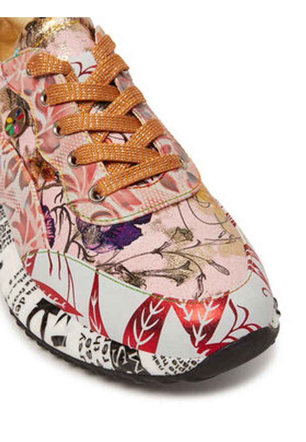 Laura Vita Sneakersy Burton 31 Kolorowy. Materiał: skóra. Wzór: kolorowy