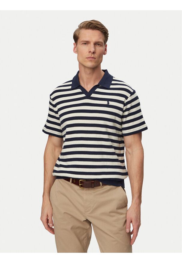 Polo Ralph Lauren Polo 710A13006004 Granatowy Regular Fit. Typ kołnierza: polo. Kolor: niebieski. Materiał: bawełna