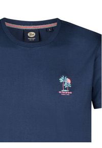 Petrol Industries T-Shirt M-1050-TSR644 Granatowy Regular Fit. Kolor: niebieski. Materiał: bawełna #6