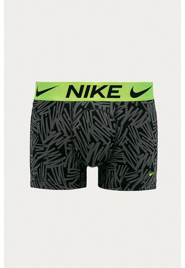 Nike Bokserki męskie kolor szary. Kolor: szary. Materiał: tkanina, skóra, włókno