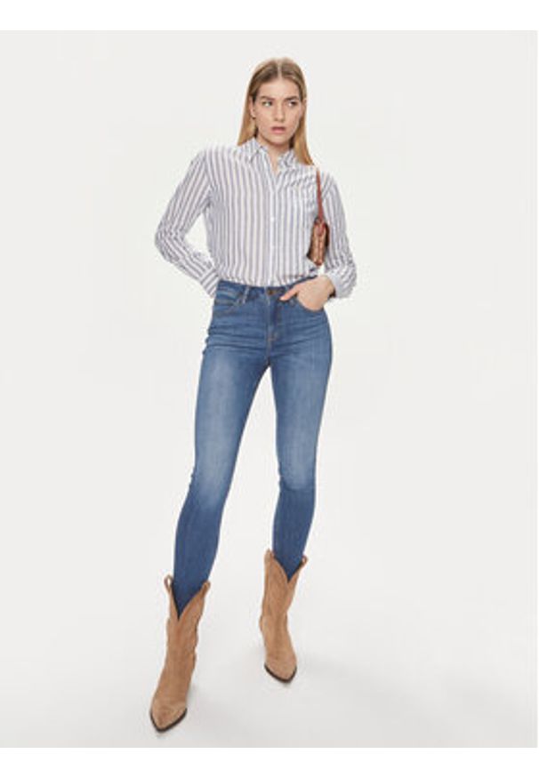 Lee Jeansy Scarlet 112346881 Niebieski Skinny Fit. Kolor: niebieski