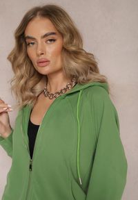 Renee - Zielony Komplet Dresowy 2-częściowy z Bluzą i Spodniami Serenitea. Kolor: zielony. Materiał: dresówka #5