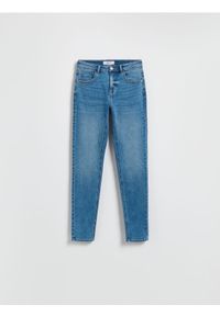 Reserved - Jeansy slim mid rise - niebieski. Kolor: niebieski