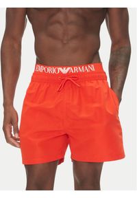 Emporio Armani Szorty kąpielowe EM000686 AF12329 U5026 Czerwony Regular Fit. Kolor: czerwony. Materiał: syntetyk