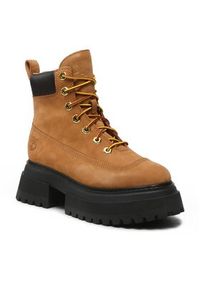 Timberland Botki Sky 6In LaceUp TB0A2KMU2311 Brązowy. Kolor: brązowy. Materiał: nubuk, skóra