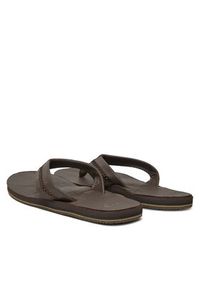 Quiksilver Japonki AQYL101302 Brązowy. Kolor: brązowy. Materiał: skóra #4