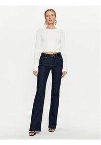 Guess Sweter Adaline W4GR08 Z2U00 Écru Regular Fit. Materiał: syntetyk, wiskoza