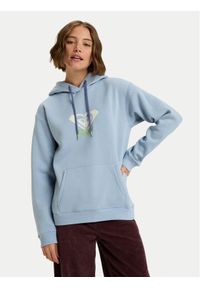 Roxy Bluza Surf Stoked Brushed Art ERJFT05020 Błękitny Regular Fit. Kolor: niebieski. Materiał: syntetyk, bawełna #1