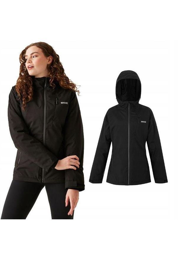 Kurtka trekkingowa ocieplana dla kobiet Regatta HIGHTON. Kolor: czarny. Sport: turystyka piesza, outdoor