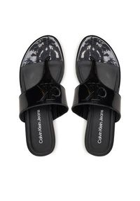 Calvin Klein Jeans Japonki Flat Sandal Slide Toepost Mg Met YW0YW01342 Czarny. Kolor: czarny #4