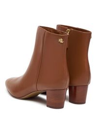 Lauren Ralph Lauren - LAUREN RALPH LAUREN Botki 802974503001 Brązowy. Kolor: brązowy. Materiał: skóra #5