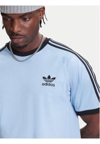 Adidas - adidas T-Shirt adicolor Classics 3-Stripes JY1371 Błękitny Slim Fit. Kolor: niebieski. Materiał: bawełna #3