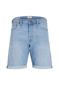 Krótka kurtka Jack & Jones Rick luźne niebieskie dżinsy. Kolor: niebieski. Długość: krótkie. Sport: skateboard #1