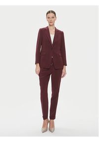 BOSS Marynarka Jocaluah 50490053 Bordowy Regular Fit. Kolor: czerwony. Materiał: wiskoza #4