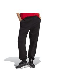 Adidas - Spodnie adidas Originals Essentials Fleece Joggers IA6437 - czarne. Kolor: czarny. Materiał: dresówka, bawełna, poliester