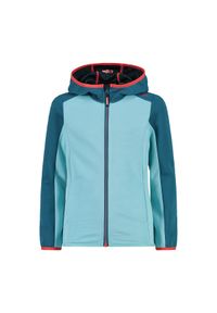 Kurtka turystyczna z kapturem dla dziewczynki CMP. Typ kołnierza: kaptur. Kolor: niebieski #1