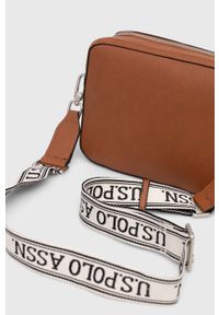 U.S. Polo Assn. torebka kolor brązowy. Kolor: brązowy. Rodzaj torebki: na ramię #6