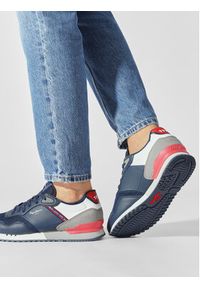 Pepe Jeans Sneakersy PMS30991 Granatowy. Kolor: niebieski. Materiał: materiał #9