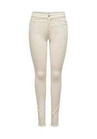 only - ONLY Jeansy 15218655 Écru Skinny Fit #13