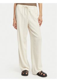 only - ONLY Spodnie materiałowe Siesta 15322263 Beżowy Regular Fit. Kolor: beżowy. Materiał: wiskoza #1
