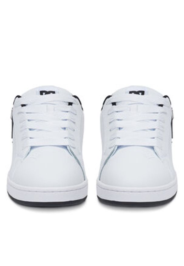 DC Shoes Sneakersy COURT GRAFFIK 300529-WLK Biały. Kolor: biały. Materiał: skóra