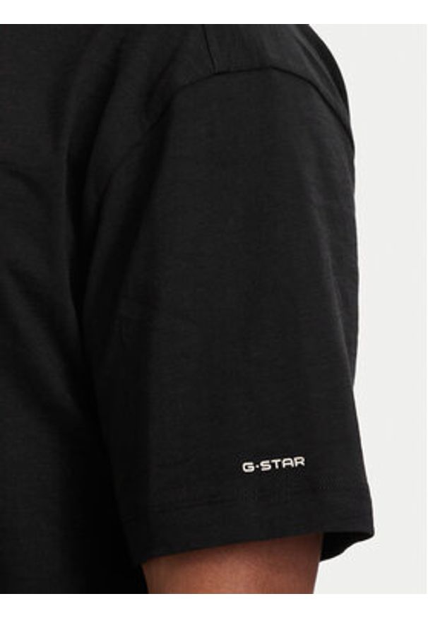 G-Star RAW - G-Star Raw T-Shirt Coord D29344-C372 Czarny Relaxed Fit. Kolor: czarny. Materiał: bawełna