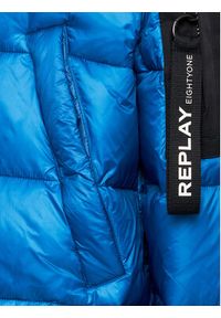 Replay Kurtka puchowa M8360.000.84174D Niebieski Regular Fit. Kolor: niebieski. Materiał: syntetyk, puch #3