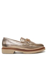 Hispanitas Loafersy HV254066 Złoty. Kolor: złoty. Materiał: skóra