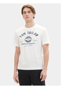 Tom Tailor T-Shirt 1037735 Biały Regular Fit. Kolor: biały. Materiał: bawełna