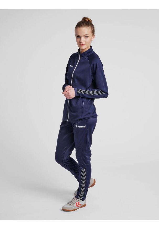 Kurtka damska Hummel Zip hmlAUTHENTIC Poly. Kolor: niebieski. Materiał: poliester. Sport: fitness