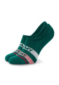 Tommy Jeans Skarpety stopki unisex 701221225 Zielony. Kolor: zielony. Materiał: bawełna, materiał