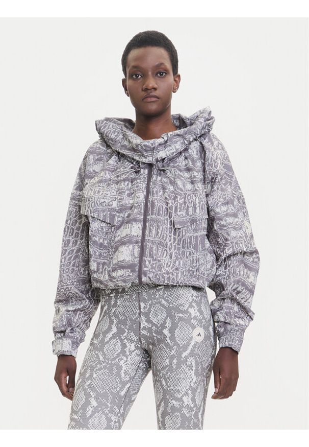 Adidas by Stella McCartney - adidas by Stella McCartney Kurtka przejściowa Item Track Top Printed JX9360 Beżowy Loose Fit. Kolor: beżowy. Materiał: syntetyk