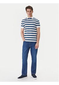 TOMMY HILFIGER - Tommy Hilfiger Polo 1985 MW0MW17770 Niebieski Regular Fit. Typ kołnierza: polo. Kolor: niebieski. Materiał: bawełna #4