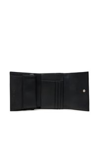 Calvin Klein Mały Portfel Damski Ck Daily Medium Trifold_Tex K60K612945 Czarny. Kolor: czarny. Materiał: skóra