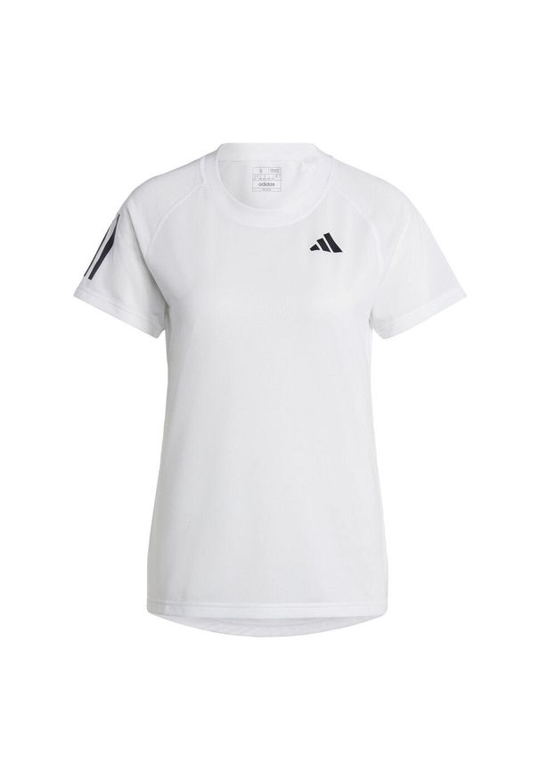 Adidas - Club Tennis Tee. Kolor: biały. Materiał: materiał. Sport: tenis