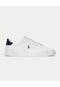 Ralph Lauren - RALPH LAUREN - Białe sneakersy Heritage Court. Nosek buta: okrągły. Kolor: biały. Materiał: guma. Wzór: napisy #8