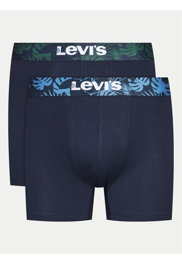 Levi's® Komplet 2 par bokserek 37149-0958 Granatowy. Kolor: niebieski. Materiał: bawełna