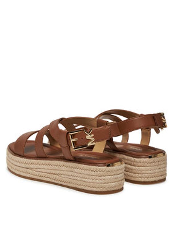 MICHAEL Michael Kors Espadryle Lynn 40S5LYFS1L Brązowy. Kolor: brązowy. Materiał: skóra