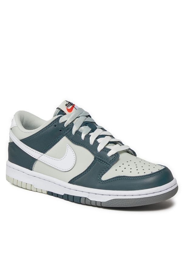 Buty Nike Dunk Low (GS) FB9109 300 Deep Jungle/White/Light Silver. Kolor: zielony. Materiał: skóra