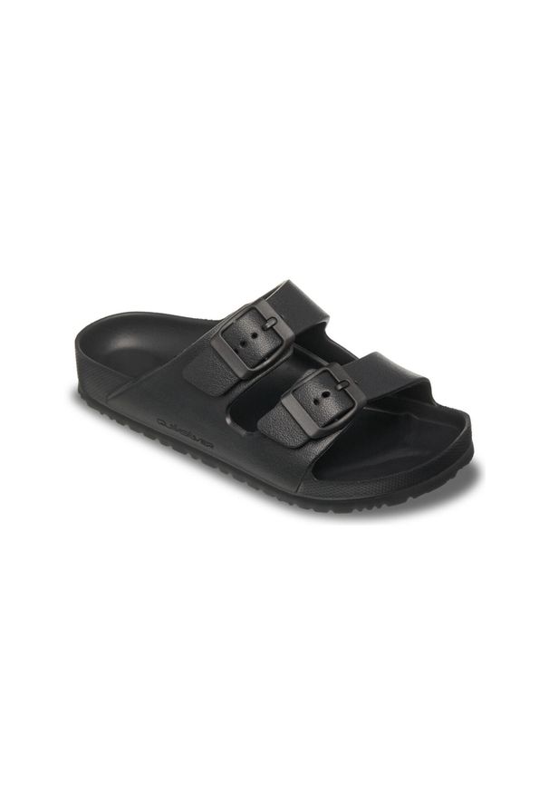 Quiksilver - Klapki dla Chłopcy EMBARK RF Czarny. Kolor: brązowy, zielony, wielokolorowy. Materiał: syntetyk