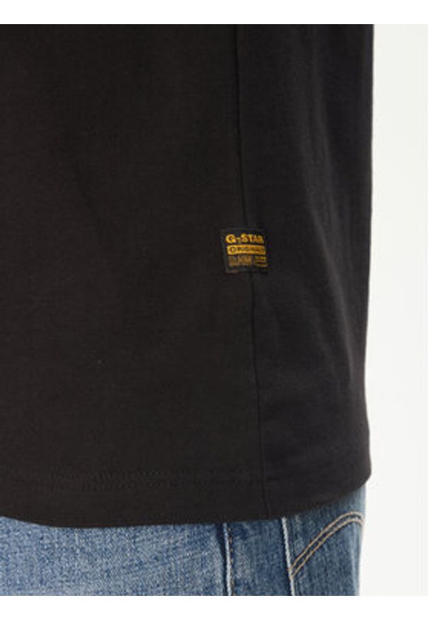G-Star RAW - G-Star Raw T-Shirt Originals D26044-C336 Czarny Regular Fit. Kolor: czarny. Materiał: bawełna