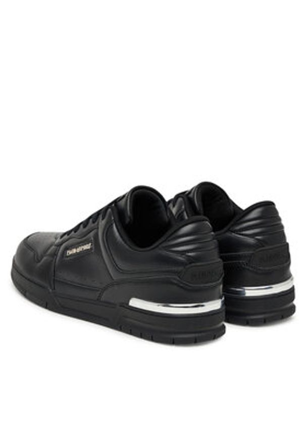 Plein Sport Sneakersy FAES USC0794 SLE004N Czarny. Kolor: czarny. Materiał: materiał